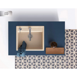 Ένθετος Νεροχύτης Γρανιτένιος  Schock Cristalite Manhattan 57x51cm Croma